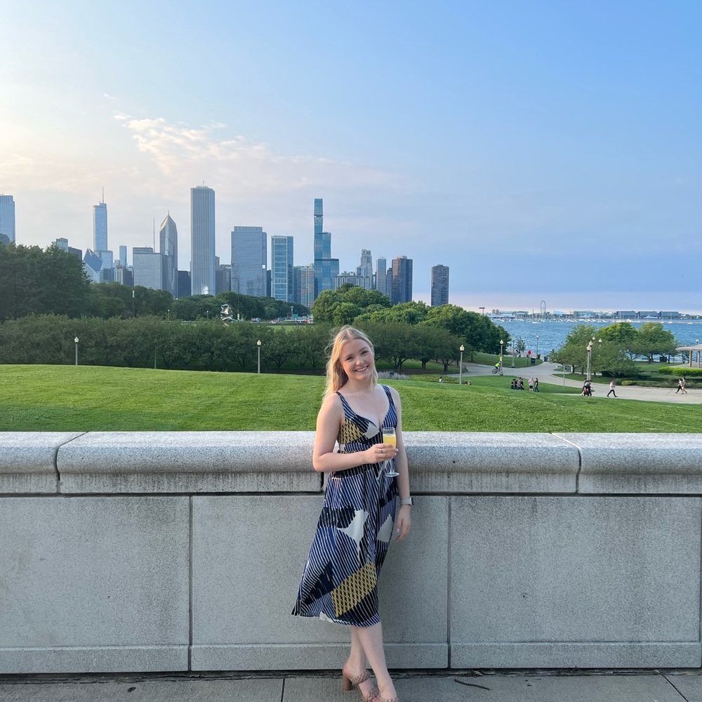 Banana Republic Navy and Yellow Maxi Dress